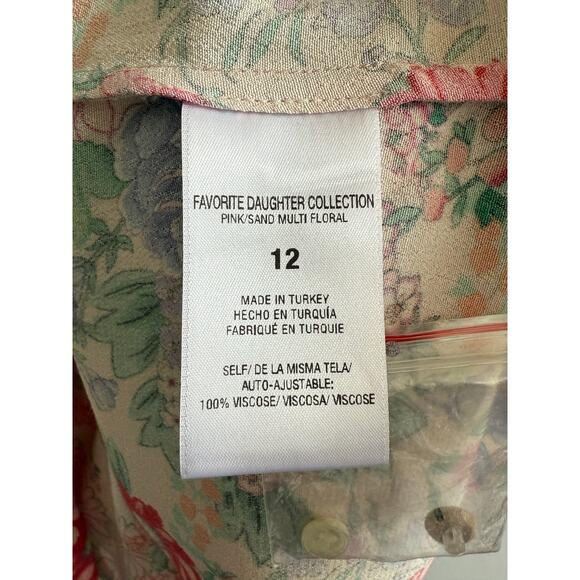 Favorite Daughter Barely Holding It Together Floral Long Sleeve Dress sz12 NWT - Picture 4 of 8